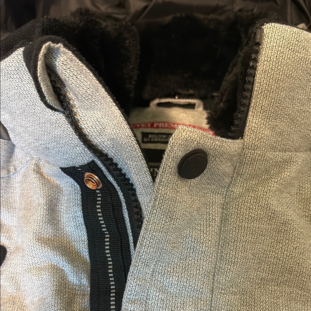 Point Zero Gray Puffer Jacket - image 3
